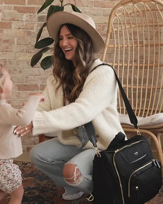 JuJuBe Satchel Diaper Bag Black - 14