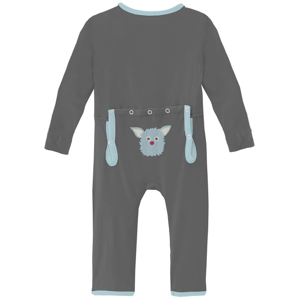 KicKee Pants Applique Zipper Coverall F2 - Just $18! Shop now at The Pump Station & Nurtury