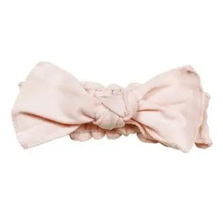 L’ovedbaby Organic Smocked Tie Headband Basics Blush / 0-12m - 1
