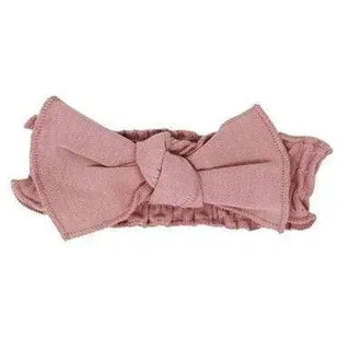 L’ovedbaby Organic Smocked Tie Headband Basics Mauve / 0-12m - 6