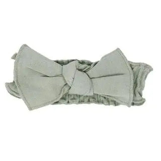 L’ovedbaby Organic Smocked Tie Headband Basics Seafoam / 0-12m - 9