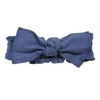 L’ovedbaby Organic Smocked Tie Headband Basics Slate / 0-12m - 10