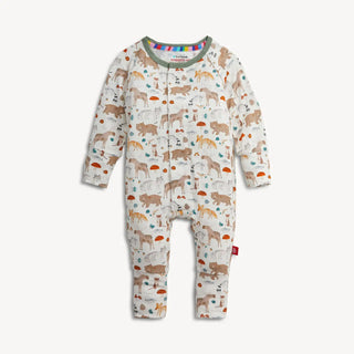 Magnetic Me Convertable Mitten Cuff Coverall F2 wonderful wildlife / 6-9M - 1