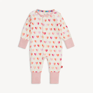 Magnetic Me Convertable Mitten Cuff Coverall F6 Pink XOXO / 6-9M - 1