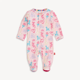 Magnetic Me Modal Footie F2 Pink Party Animals GID / Pre - 8