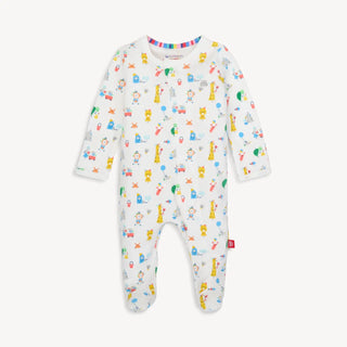 Magnetic Me Organic Cotton Footie S5 Seaside Sand Squad / Pre - 1