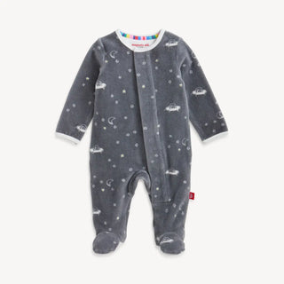 Magnetic Me Velour Footie F4 Bear in Space / NB - 1