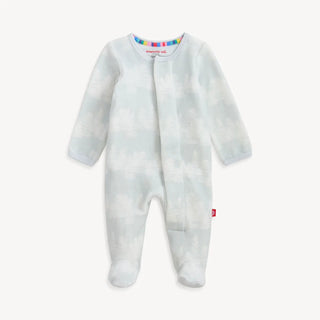 Magnetic Me Velour Footie F5 Birch Trees / NB - 1