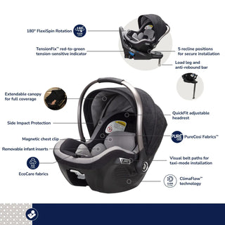 Maxi-Cosi Kindred Peri 180° Rotating Infant Car Seat - 5