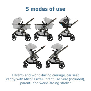 Maxi-Cosi Zelia Luxe+ 5-in-1 Modular Travel System Arctic Frost - 3