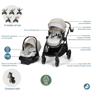 Maxi-Cosi Zelia Pro 5-in-1 Modular Travel System - 2