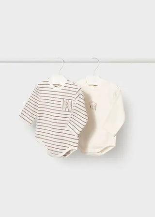 Mayoral 2 bodysuits F1 Talc / 1-2 (0-3m) - 1