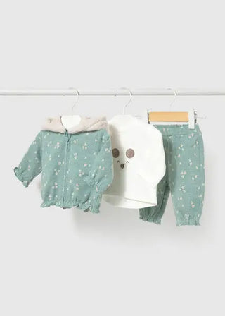 Mayoral 3pc Tracksuit F1 Mineral / 2-4 (3-6m) - 1
