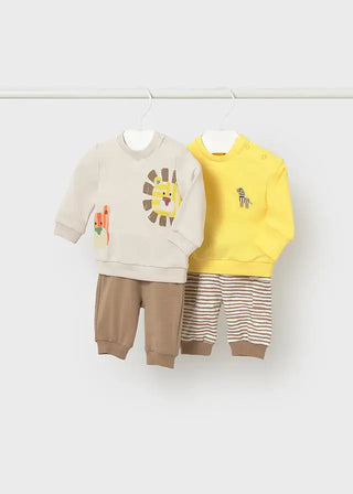 Mayoral 4 pc Knit Set S1 Mustard / 2-4 (3-6m) - 1