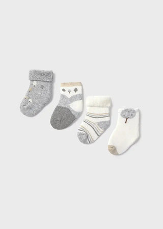 Mayoral 4 pc set socks F1 Grey / 3M - 7