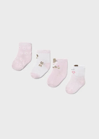 Mayoral 4 pc set socks S1 Rose / 3M - 1
