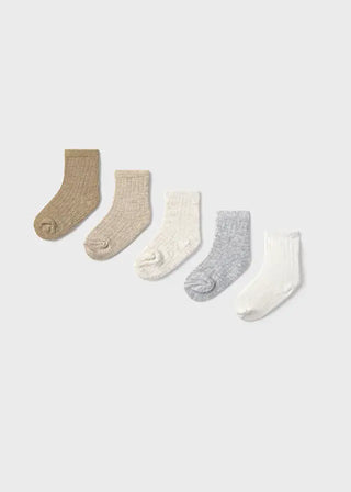 Mayoral 6 pc set socks F1 Neutrals / 3M - 1