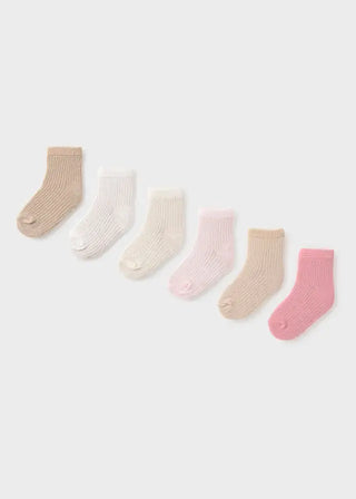 Mayoral 6 pc set socks S1 Roses / 3M - 5