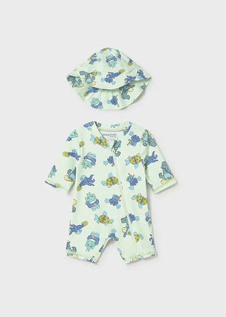 Mayoral Bathing Bodysuit with Hat S3 038 Apple / 1-2 (0-3m) - 1