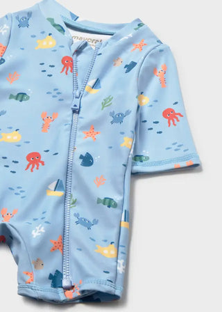 Mayoral Bathing Bodysuit with Hat S3 - 7