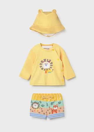 Mayoral Bathing Suit Set S3 Mustard / 1-2 (0-3m) - 1