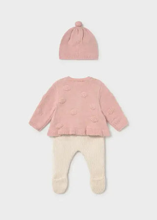 Mayoral Footed Pant & Cardigan Set F1 H. Nude / 1-2 (0-3m) - 3