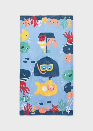 Mayoral Hooded Towel Blue - 1