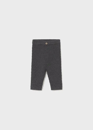 Mayoral Knit Leggings F1 Charcoal / 2-4 (3-6m) - 1