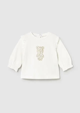 Mayoral L/S T-Shirt F1 Natural / 2-4 (3-6m) - 1