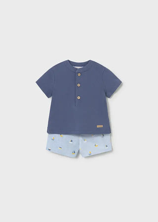 Mayoral Shorts and polo set S1 Nautic / 2-4M - 1