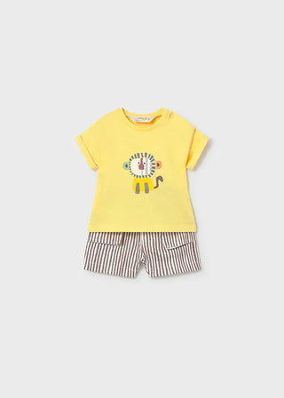 Mayoral Shorts set S1 Mustard / 2-4M - 1
