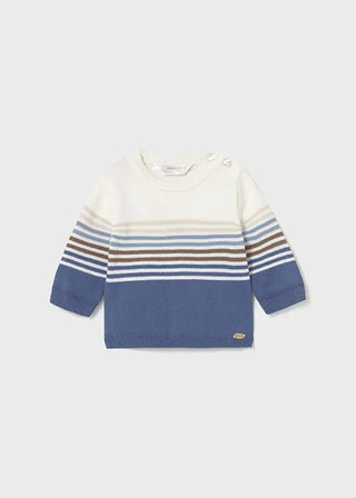 Mayoral Stripe Sweater F1 Arctic Blue / 2 4 (3 6m) 4
