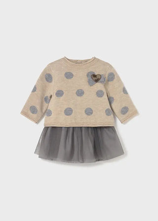 Mayoral Sweater & Dress F1 Oat / 2 4 (3 6m) 1