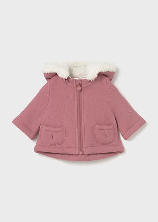 Mayoral Zip Knit Coat F1 Blush / 2-4 (4-6m) - 1