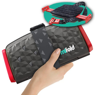 MiFold Comfort Grab-and-Go Car Booster Seat Charcoal Grey - 1