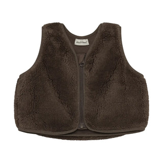 Minymo Fake Fur Vest F2 Chocolate Chip / 3M - 1