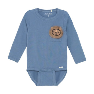 Minymo Long Sleeve Bodysuit F1 China Blue / 3M - 1
