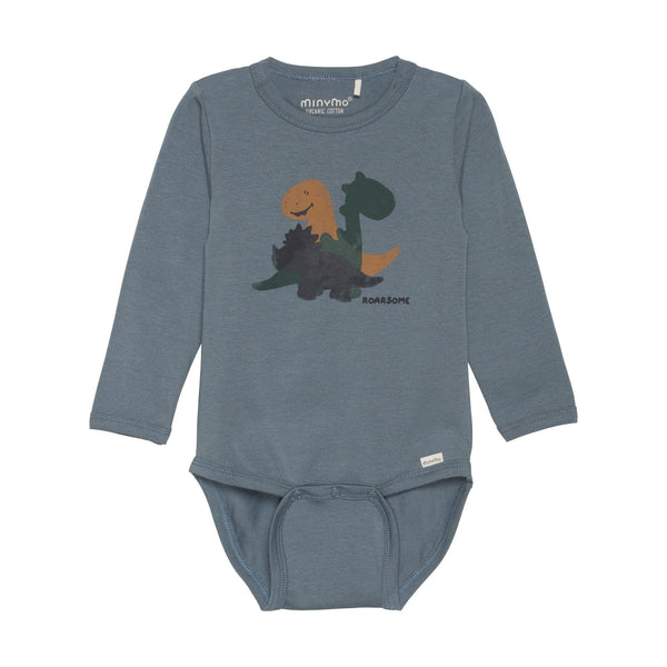 Minymo Long Sleeve Dino Bodysuit F2 - Just $22! Shop now at The Pump Station & Nurtury