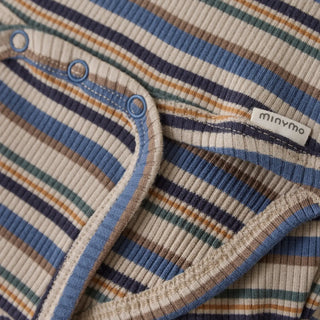 Minymo Long Sleeve Y/D Rib Bodysuit F1 - 2