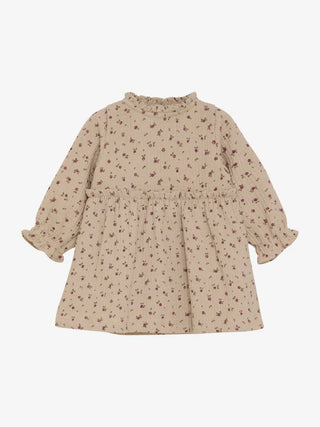 Minymo LS AOP Dress F1 Oxford Tan / 6M 1