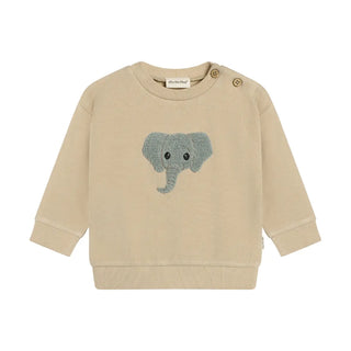 Minymo LS Elephant Sweatshirt S1 White Pepper / 3M - 1