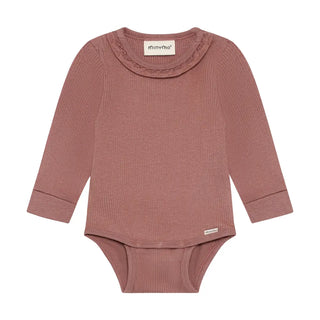 Minymo LS Rib Bodysuit F1 4330 Burlwood / 3M - 4