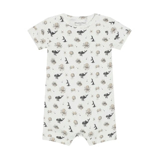 Minymo S/S Romper AOP S1 White Pepper / 1M - 1