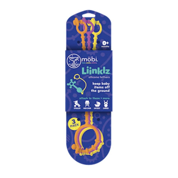 Mobi Liinklz silicone tethers - vibrant colors - Just $15.95! Shop now at The Pump Station & Nurtury