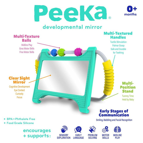 Möbi Peeka Developmental Mirror - 0m+ - Just $26.95! Shop now at The Pump Station & Nurtury