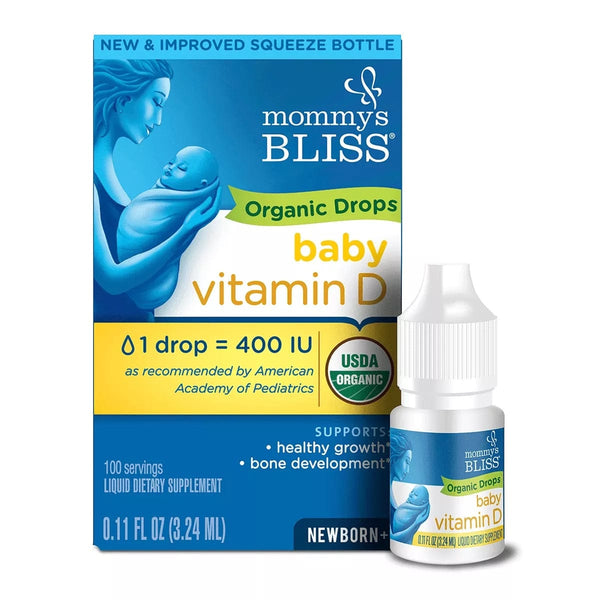 Mommy's Bliss Baby Vitamin D Organic Drops - Just $13.49! Shop now at The Pump Station & Nurtury