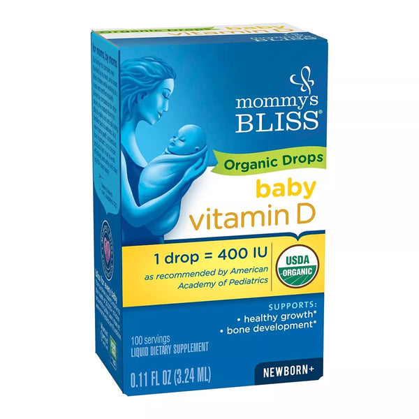 Mommy's Bliss Baby Vitamin D Organic Drops - Just $13.49! Shop now at The Pump Station & Nurtury