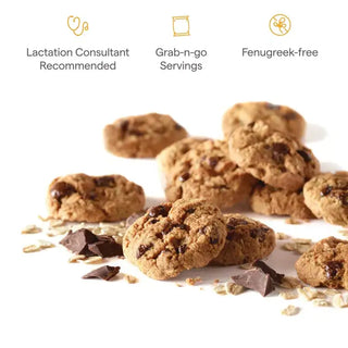 Munchkin Milkmakers Lactation Cookie Bites - Single Pack 1.5oz Oatmeal Choc Chip - 3