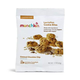 Munchkin Milkmakers Lactation Cookie Bites - Single Pack 1.5oz Oatmeal Choc Chip - 1