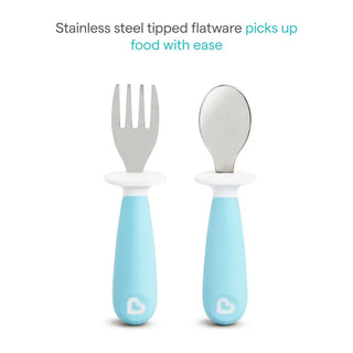 Munchkin Raise™ Toddler Fork & Spoon Set - 4